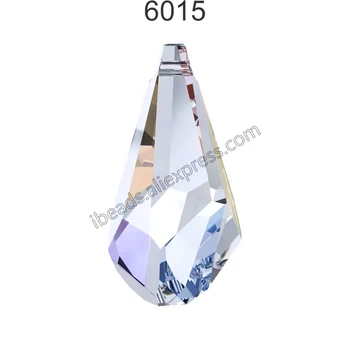 (1 шт.) 100% Оригинальный кристалл из Австрии 6015 Полигональная подвеска-капля из Австрии россыпной горный хрусталь для изготовления ювелирных изделий своими руками