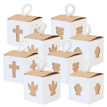 10 шт. Коробок для конфет-драже, Подарочная коробка Angel для душа ребенка, крещения, Дня рождения, Первого причастия, Крещения, Свадебного украшения