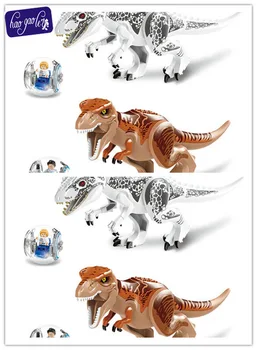 2 комплекта 4шт 79151 Мировой парк Динозавров Кирпичи Блоки Супер Герои детские игрушки совместимы с