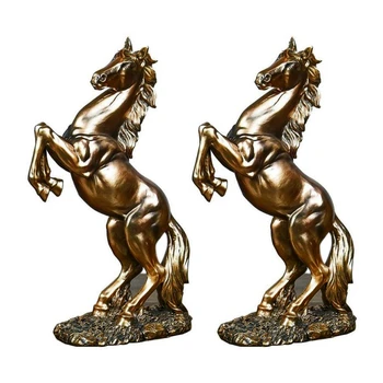 2 Художественные скульптуры, украшение в виде летающей лошади в европейском стиле, подарки на новоселье из меди