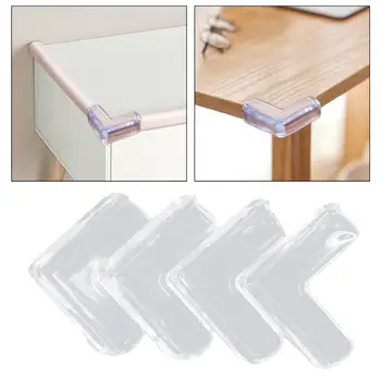 4 шт. Защита краев уголков стола мебельный уголок прозрачный для мебели