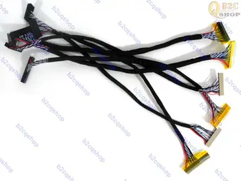 6 шт. кабель LVDS FIX-30p DF14-20 Pin для ЖК-панели монитора, тестера платы контроллера экрана