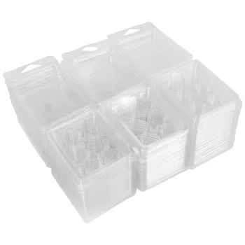 60 упаковок контейнеров для расплавления воска- 6 прозрачных пластиковых формочек для расплавления воска - раскладушек для расплавления воска для тарталеток.