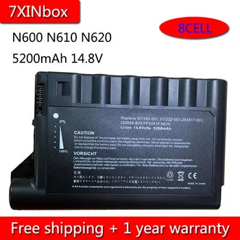 7XINbox 8 яЧеек 5200 мАч 14,8 В Аккумулятор для Ноутбука HP Compaq N600 Evo N610 N610c N610v PP2041D PP2040F PP2041H 301952-001 311222-001