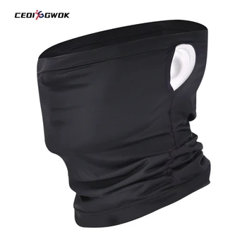 CEOI GWOK Маска для лица со свисающими ушами, дышащий шарф для велоспорта из ледяного шелка, удобная быстросохнущая повязка на голову для спортзала, многофункциональная