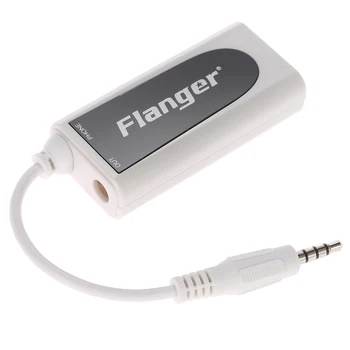 Flanger FC-21 Гитарный разъем, преобразователь баса электрогитары в адаптер для мобильного телефона и планшета, совместимый с аудиоразъемом 3,5 мм