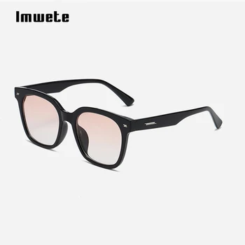 Imwete Роскошные квадратные женские солнцезащитные очки с ретро-градиентом, мужские солнцезащитные очки UV400 для вождения, спортивные очки, оттенки