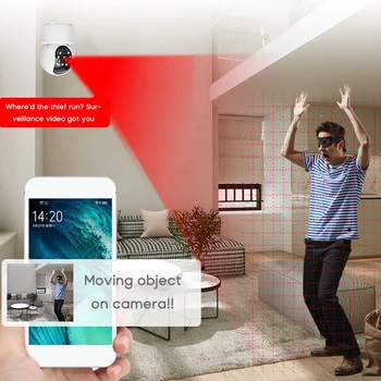 IP-камера домашней безопасности, автоматическое отслеживание радионяни в помещении, Wi-Fi