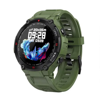 K22 Новые смарт-часы с Bluetooth-вызовом для мужчин, для занятий спортом на открытом воздухе, фитнес-трекер, пульсометр, воспроизведение музыки, умные часы для Android IOS