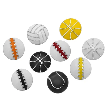 KZ3230 Fashion beauty Oil Спорт Баскетбол бейсбол волейбол 18 мм кнопки-защелки подходят для браслета-защелки, ювелирные изделия оптом