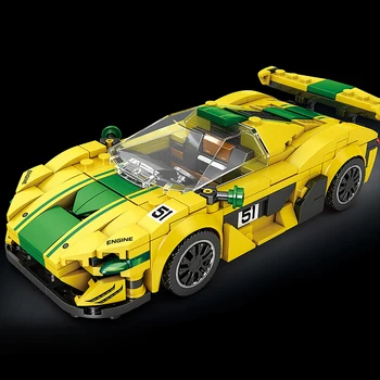 MOC Speed Racing Car Model Bricks Block Спортивный Автомобиль P1 GTR Строительные Наборы для Взрослых Строительные Игрушки Рождественский Подарок