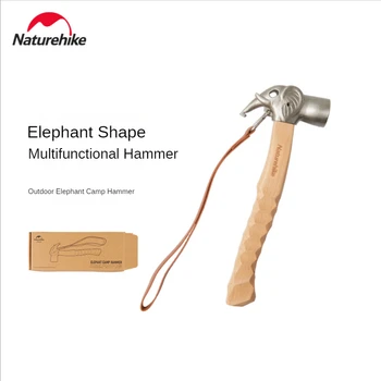 Naturehike Outdoor Elephant Camp Hammer Многофункциональный инструмент для кемпинга, молоток для портативной палатки, гвоздодер