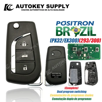 Positron Flex ForToyota Дистанционный Автомобильный Ключ С Логотипом Высококачественная Сигнализация С Двойной программой PX32 EX300 293 330 360 Автоматическое снабжение Ключами