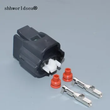 Shhworldsea 2-контактный разъем с водонепроницаемым корпусом, автоматический водонепроницаемый разъем 90980-11235, штекер стеклоочистителя для Nissan teana