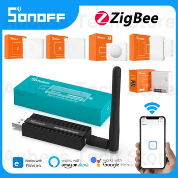 SONOFF Zigbee 3.0 USB-Ключ Plus-E eWeLink Гаджеты для Умного Дома SNZB 01 02 03 04 ZBMINI Smart Switch Для Alexa Google Assistant