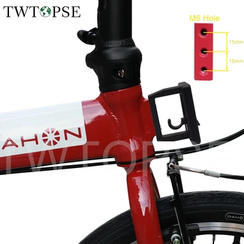 TWTOPSE Складной Велосипедный Передний Несущий Блок 2 3 Отверстия Для Brompton 3SIXTY PIKE CAMP Dahon Tern JAVA Fnhon Crius Складная Велосипедная Сумка