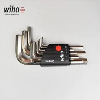 WIHA Германия Weihan L-образный внутренний шестигранный короткий гаечный ключ compact jacket 9 штук 351 H9 01174