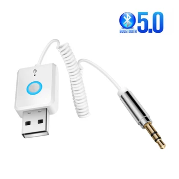 Автомобильный адаптер Bluetooth Aux с разъемом Usb на 3,5 мм Аудио Комплект беспроводной громкой связи для автомобильного стереоприемника USB-передатчик