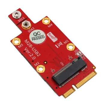Адаптер NGFF Key B для Mini PCIe с 2 слотами для карт NANO SIM для модуля 3G 4G 5G