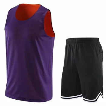 Двусторонние мужские комплекты баскетбольной майки с номером 23, майки на заказ, спортивные костюмы с круглым вырезом, мужская двусторонняя баскетбольная форма