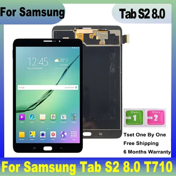 Для Samsung Galaxy Tab S2 Замена экрана AMOLED T710 T710 T713 T715 T719 ЖК-дисплей С Сенсорной панелью Pantalla Tela Ecran
