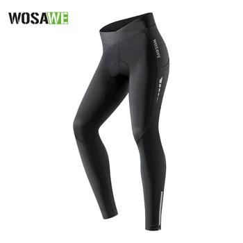 Женские велосипедные брюки WOSAWE С силиконовой дышащей подушкой, женская одежда для верховой езды, Обтягивающие брюки для спорта на открытом воздухе, эластичные BT163