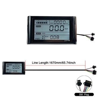 ЖК-дисплей SW900 Panel SM Plug/ Водонепроницаемый штекер 24/36/48 В, совместимый с контроллером JN E-Bike, электровелосипед