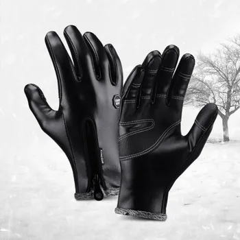 Зимние термальные велосипедные перчатки унисекс с сенсорным экраном, ветрозащитные альпинистские перчатки
