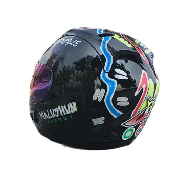 Зимний Мотоциклетный шлем Гоночный Противотуманный Индивидуальный Дизайн Casco Kask Полнолицевой шлем