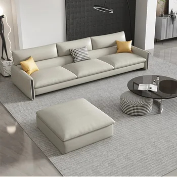 Итальянский минимализм, небольшая семейная гостиная, двухместный, трехместный, прямой ряд ткани, художественный, современный диван с контрактом