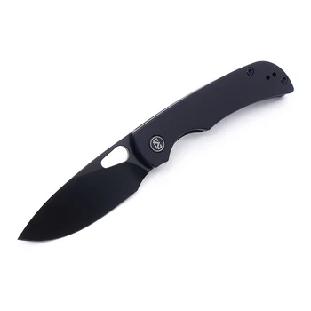 Карманный складной нож Miguoron Knives Moyarl 14C28N, черное PVD лезвие, рукоятка G10, тактический нож для выживания