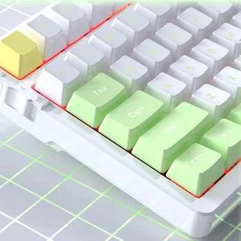 Механическая клавиатура AJAZZ AK992, колпачки для клавиш PBT, полноцветная подсветка RGB 4000 мАч, 99 клавиш и 1 ручка для ноутбука