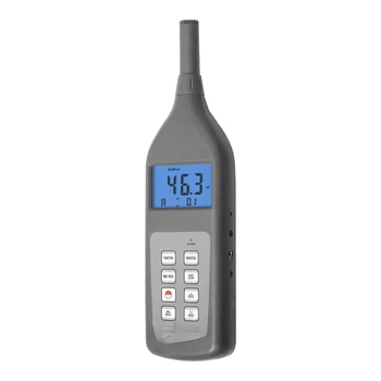 Многофункциональный Цифровой Измеритель уровня звука, Шумомер, Децибелометр SL-5868P 30 ~ 130 дБ