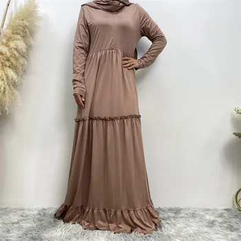 Мусульманка Абайя Дубай Длинный Халат Кафтан Марокканские Платья Для Женщин С Вуалью Исламская Одежда Арабское Вечернее Платье с вырезами