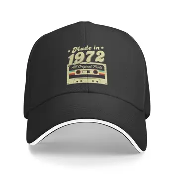 Новая классическая бейсболка Made In 1972 для женщин и мужчин, дышащая, 50 на 50 лет, подарок на день рождения, шляпа для папы на открытом воздухе