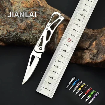 НОВЫЙ многоцветный нож из нержавеющей стали для самообороны в походных условиях, складной портативный нож для ключей