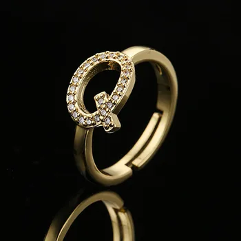 Подарки на помолвку, минимализм, Начальные кольца для женщин, ювелирные изделия, кольцо с буквой алфавита из нержавеющей стали, Bague Femme
