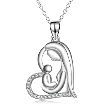 Подвески для матери и ребенка, ожерелья Mother Love Fine Jewelry, подарок женщинам на День матери