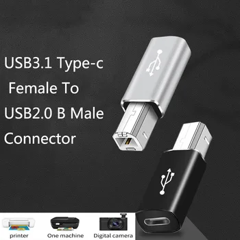 Разъем-розетка USB 3.1 Type C к Разъему USB 2.0 B Type Кабель Для Передачи Данных-Адаптеру для Мобильного Телефона, Принтера, Жесткого Диска, Быстрой Передачи Файлов