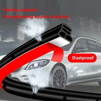 Резиновый уплотнитель двери автомобиля, 3-слойные уплотнительные клейкие наклейки, звукоизоляционный уплотнитель для автомобильных аксессуаров интерьера