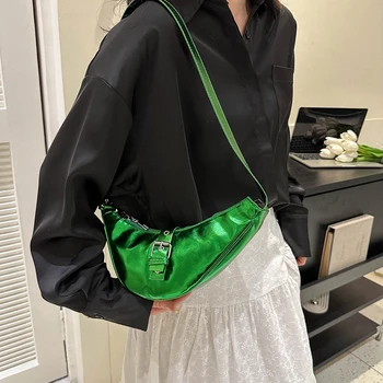 Ретро Сумки-тотализаторы для женщин 2022 Модная Винтажная Дизайнерская сумка Half Moon Женская Подмышечная сумка Повседневная ретро Мини-сумка через плечо