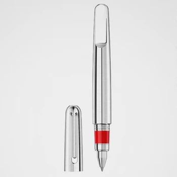 Роскошные гелевые ручки серии Monte Red M ограниченной серии, канцелярские принадлежности для письма, титановый металлический магнитный колпачок, чернильные ручки MB Rollerball с чернилами
