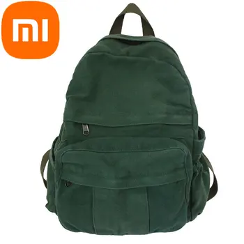 Рюкзак Xiaomi для студенток колледжа, рюкзак для женщин, модный европейский и американский рюкзак из выстиранного холста