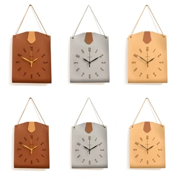 Современные часы в форме сумки для творчества с металлической стрелкой, немой звук ретро-часов