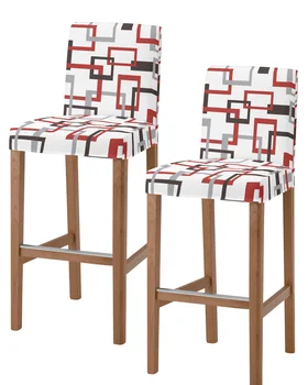 Средневековая Геометрия середины века, 2 шт., чехлы для барных стульев, Банкетный обеденный стол, маленький чехол для стула, защитные чехлы для сидений для дома