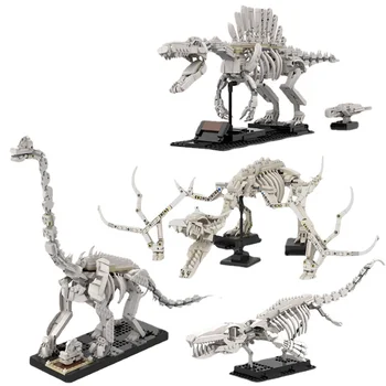Строительные блоки Скелет динозавра юрского периода Ископаемый Жирафатитан Тираннозавр Рекс 21320 Строительные блоки Дисплей Модель Игрушки
