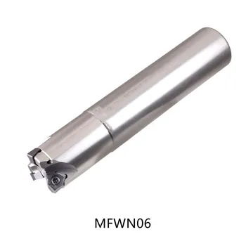 Фрезерный резак MFWN06 с быстрой подачей, удлиненная ручка, сплав с ЧПУ, закаленный Сейсмический стержень, режущий инструмент, фрезерный срез