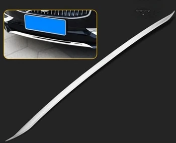 Хромированная наклейка для стайлинга автомобилей Volvo S90 2017-2020, накладка на губы переднего бампера из нержавеющей стали, автомобильные аксессуары