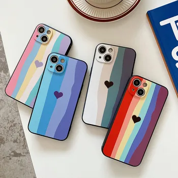 Чехол S20 Plus Rainbow Gradient Love Funda Для Samsung Galaxy S 21 S20 FE S21 S20 Ultra Plus Note 20 10 Lite Мягкий Силиконовый Чехол